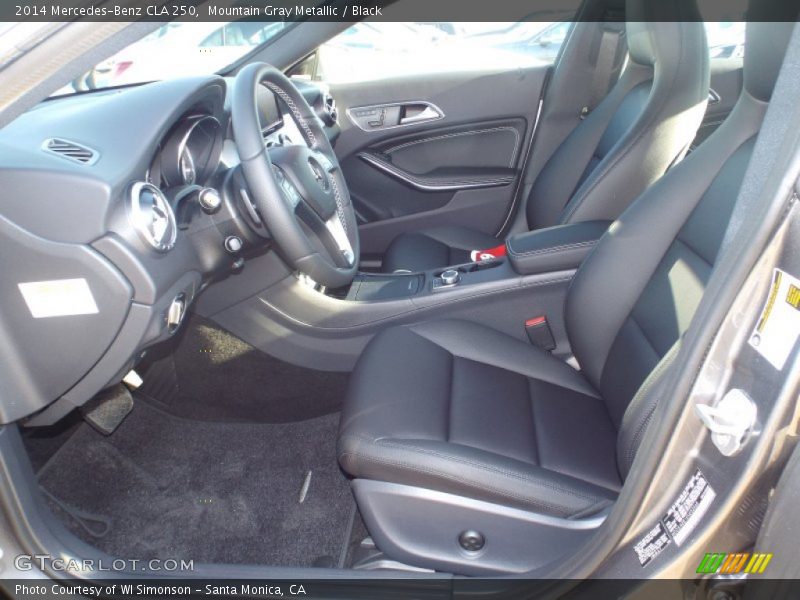 Mountain Gray Metallic / Black 2014 Mercedes-Benz CLA 250