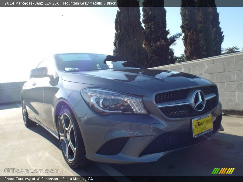 Mountain Gray Metallic / Black 2014 Mercedes-Benz CLA 250