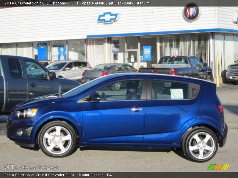  2014 Sonic LTZ Hatchback Blue Topaz Metallic