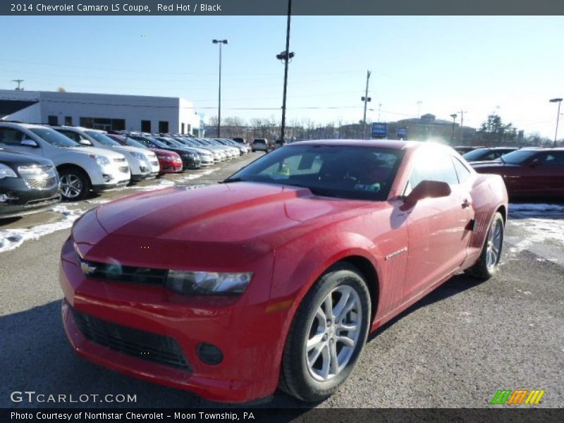 Red Hot / Black 2014 Chevrolet Camaro LS Coupe