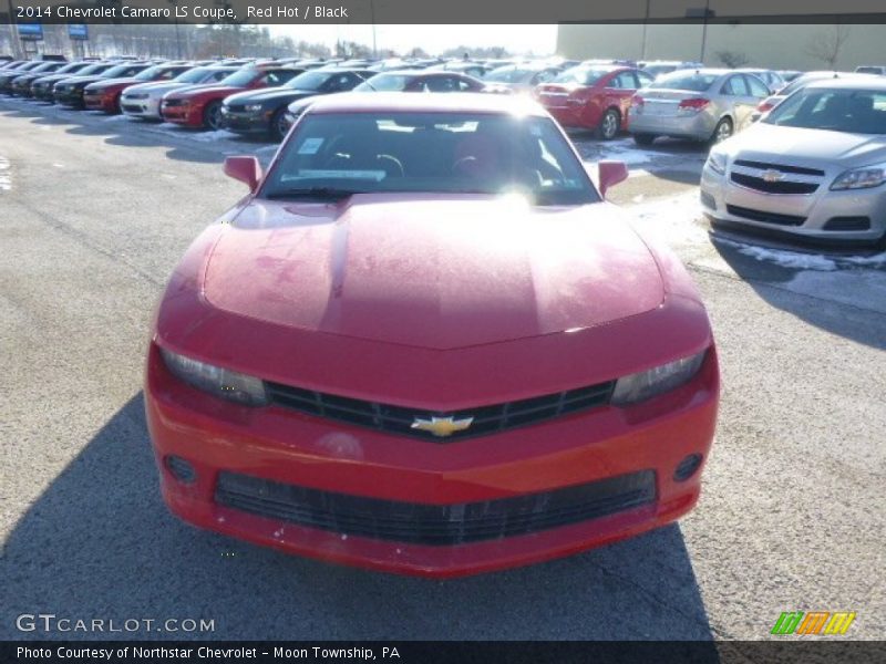 Red Hot / Black 2014 Chevrolet Camaro LS Coupe