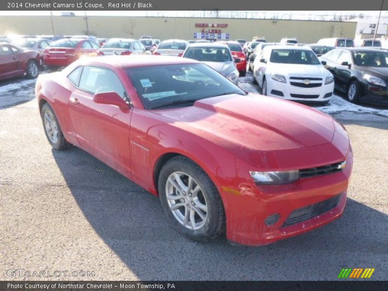Red Hot / Black 2014 Chevrolet Camaro LS Coupe