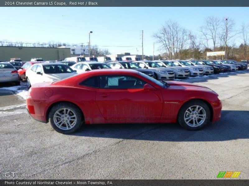 Red Hot / Black 2014 Chevrolet Camaro LS Coupe
