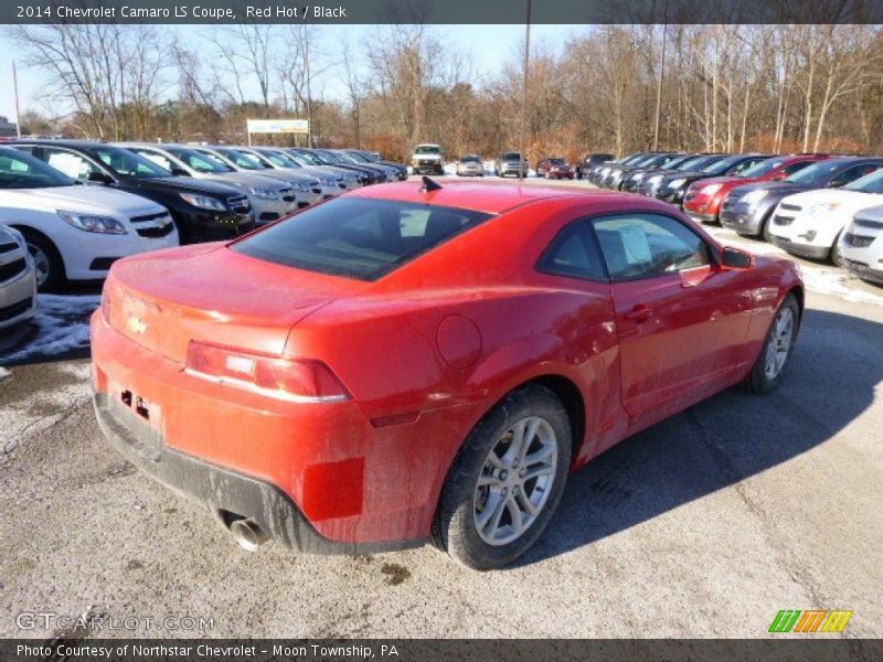 Red Hot / Black 2014 Chevrolet Camaro LS Coupe