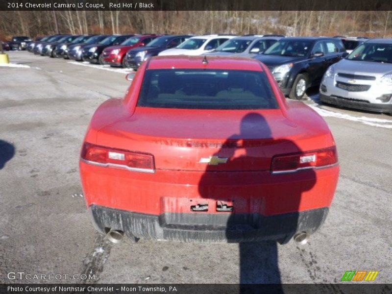 Red Hot / Black 2014 Chevrolet Camaro LS Coupe