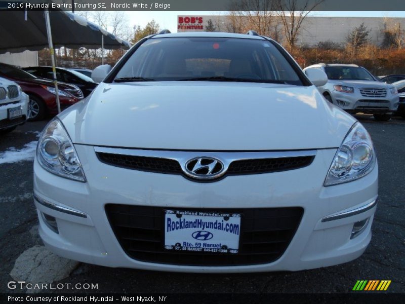 Nordic White / Beige 2010 Hyundai Elantra Touring SE