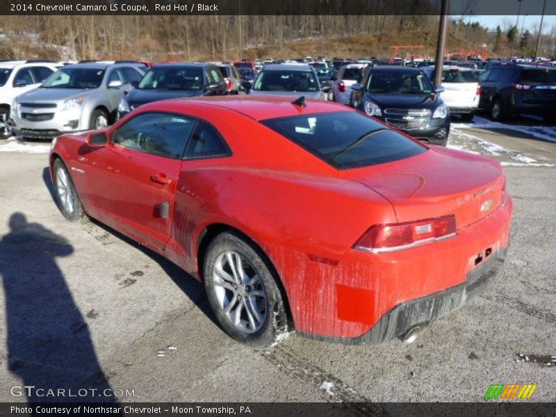 Red Hot / Black 2014 Chevrolet Camaro LS Coupe