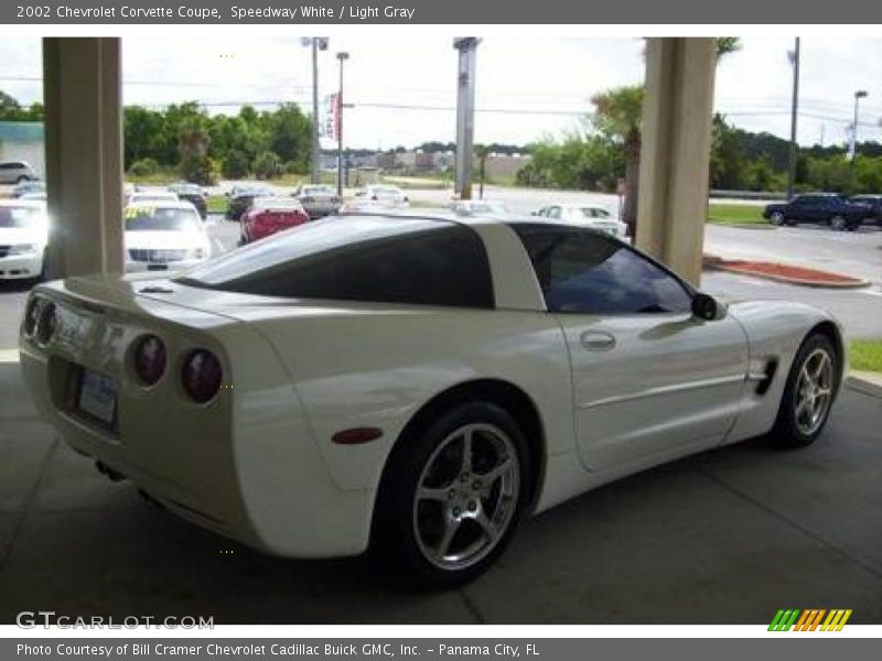 Speedway White / Light Gray 2002 Chevrolet Corvette Coupe