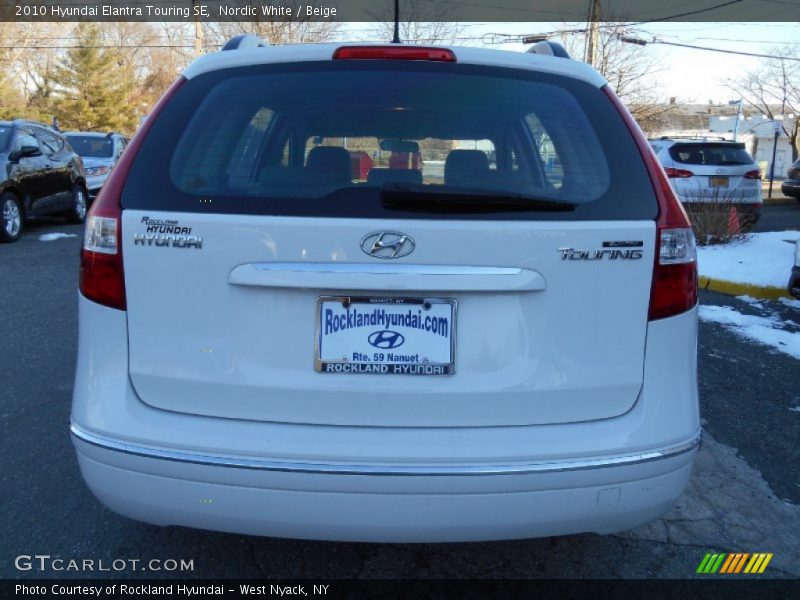 Nordic White / Beige 2010 Hyundai Elantra Touring SE