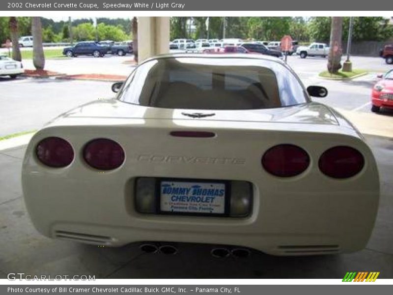 Speedway White / Light Gray 2002 Chevrolet Corvette Coupe