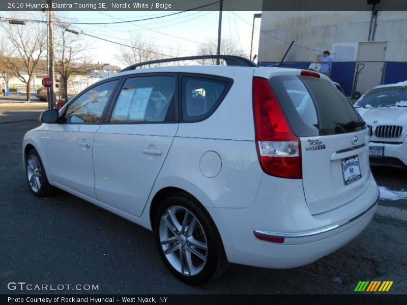 Nordic White / Beige 2010 Hyundai Elantra Touring SE