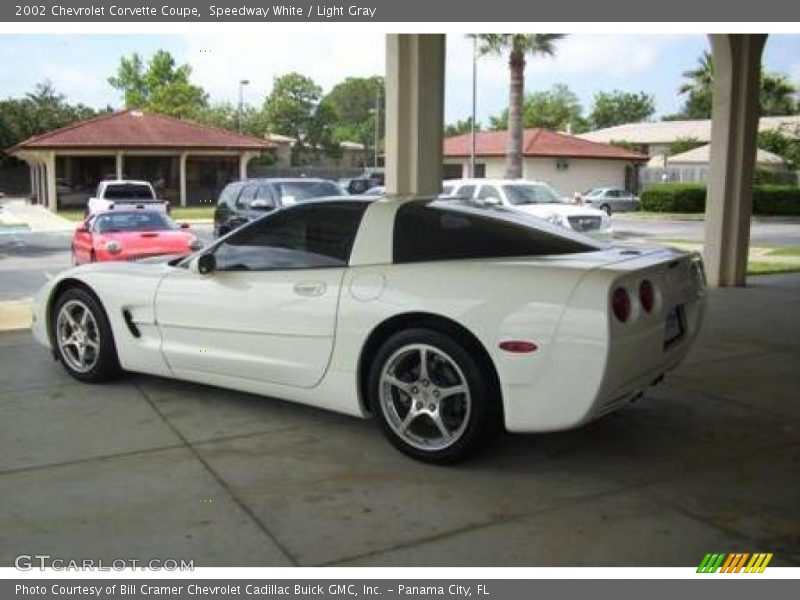 Speedway White / Light Gray 2002 Chevrolet Corvette Coupe