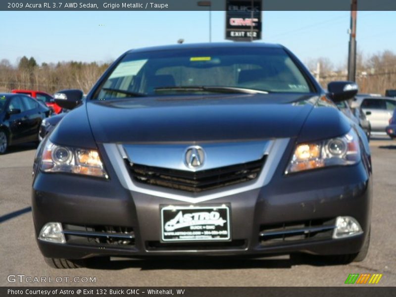 Grigio Metallic / Taupe 2009 Acura RL 3.7 AWD Sedan