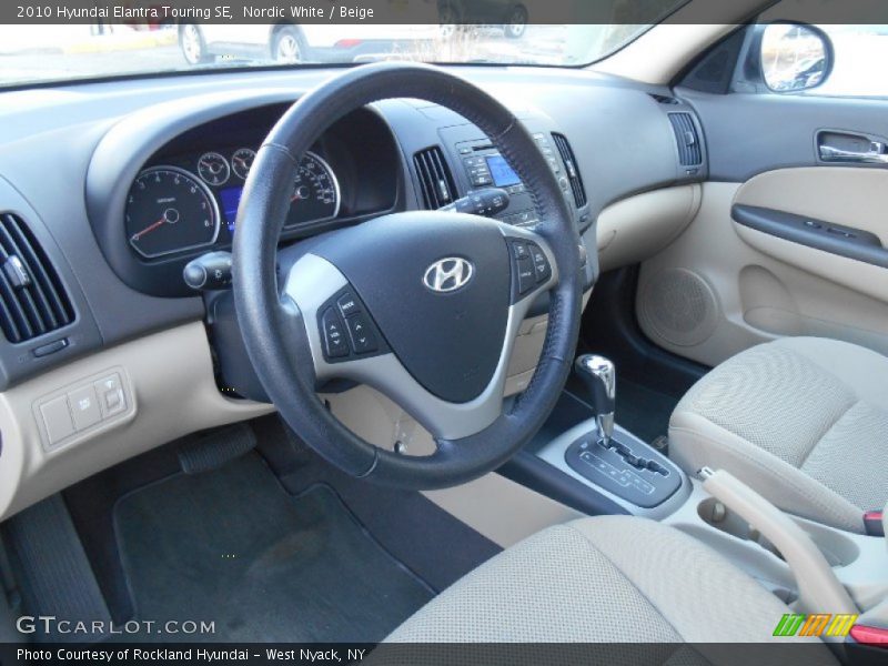 Nordic White / Beige 2010 Hyundai Elantra Touring SE