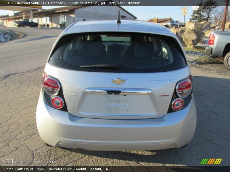 Silver Ice Metallic / Jet Black/Dark Titanium 2014 Chevrolet Sonic LTZ Hatchback