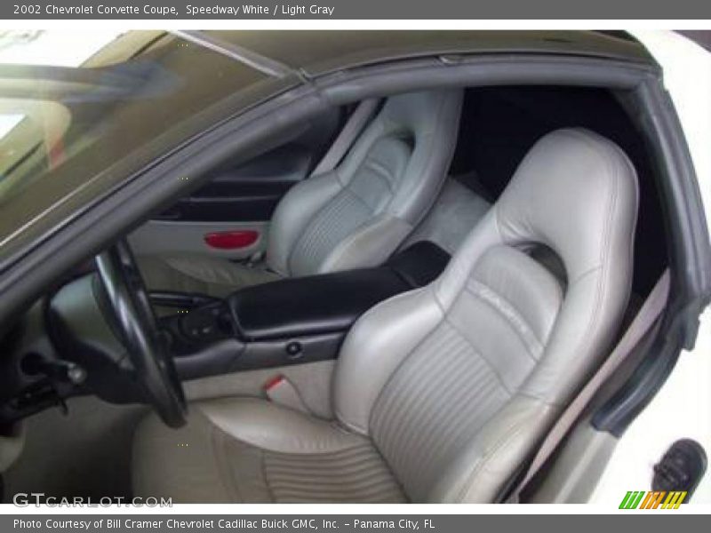 Speedway White / Light Gray 2002 Chevrolet Corvette Coupe