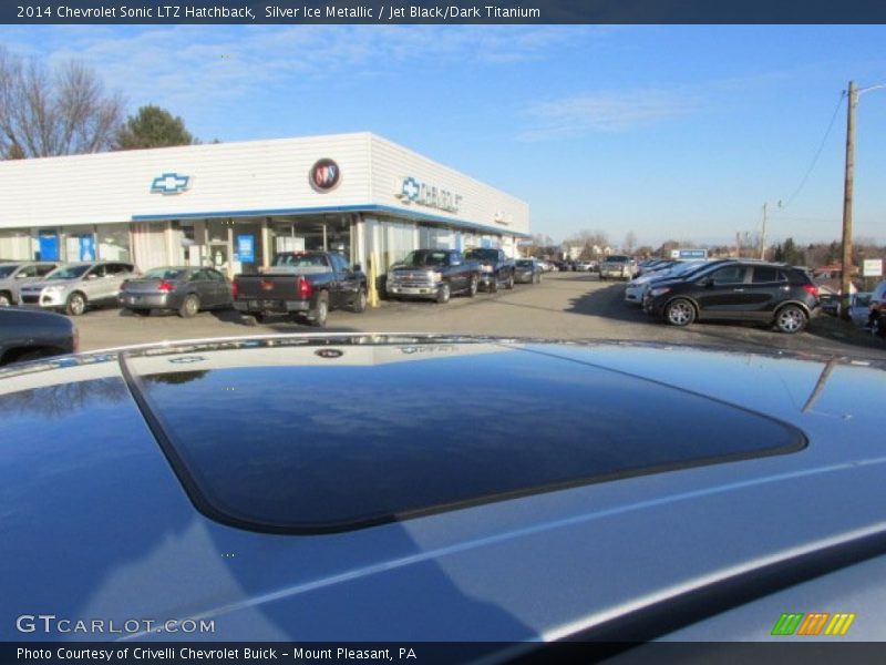 Silver Ice Metallic / Jet Black/Dark Titanium 2014 Chevrolet Sonic LTZ Hatchback