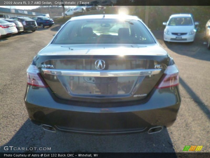 Grigio Metallic / Taupe 2009 Acura RL 3.7 AWD Sedan