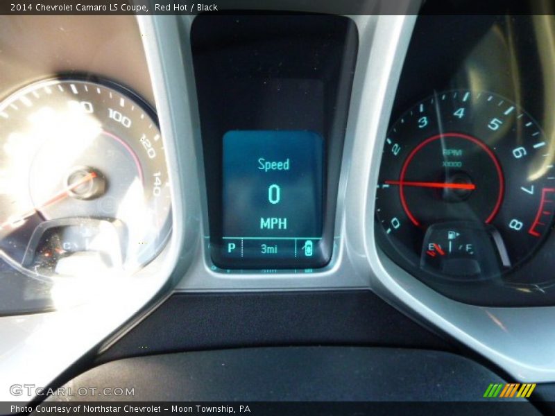 Red Hot / Black 2014 Chevrolet Camaro LS Coupe