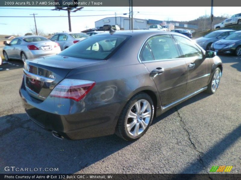 Grigio Metallic / Taupe 2009 Acura RL 3.7 AWD Sedan