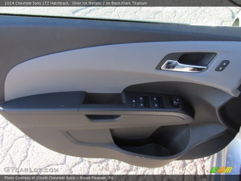 Silver Ice Metallic / Jet Black/Dark Titanium 2014 Chevrolet Sonic LTZ Hatchback
