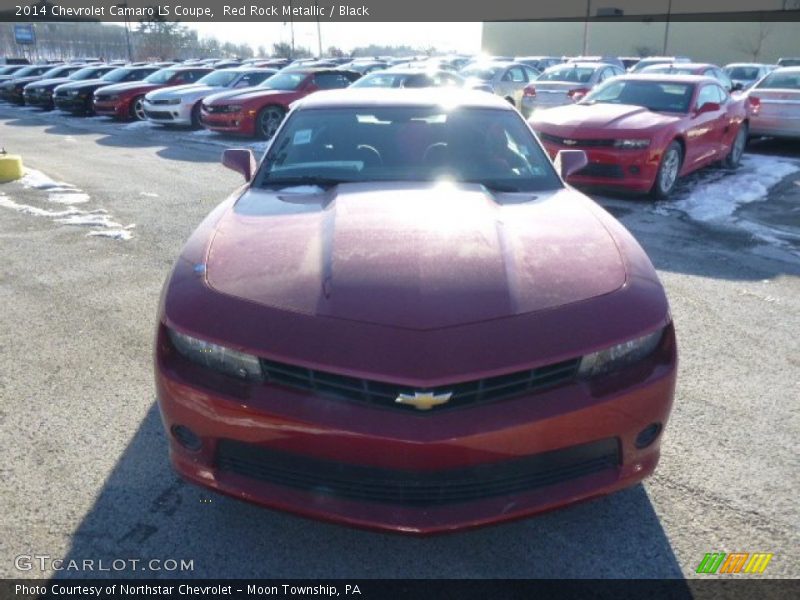 Red Rock Metallic / Black 2014 Chevrolet Camaro LS Coupe