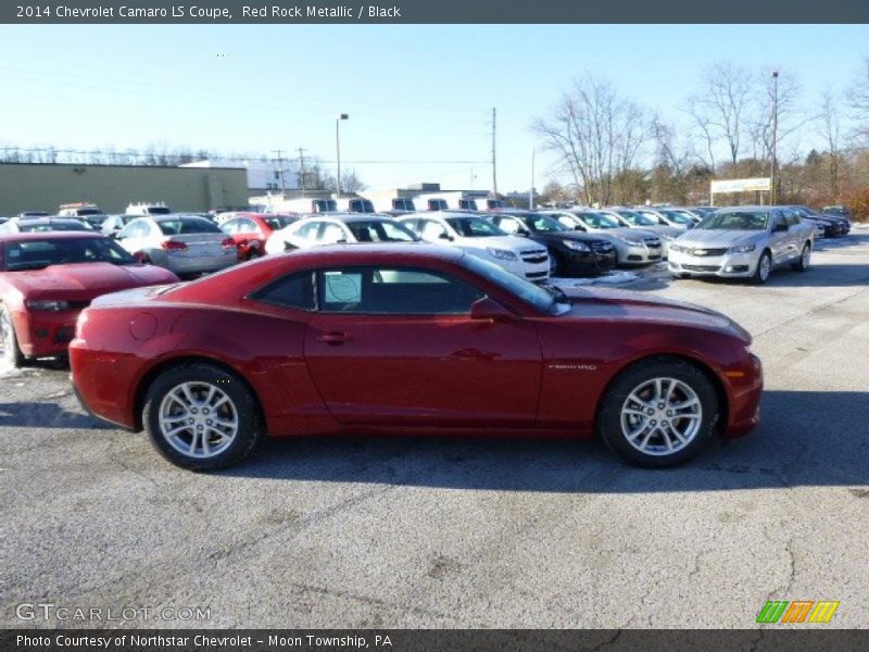 Red Rock Metallic / Black 2014 Chevrolet Camaro LS Coupe