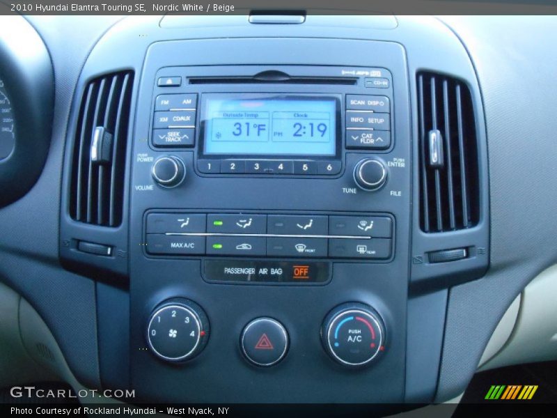 Nordic White / Beige 2010 Hyundai Elantra Touring SE