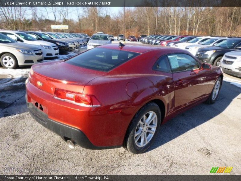 Red Rock Metallic / Black 2014 Chevrolet Camaro LS Coupe
