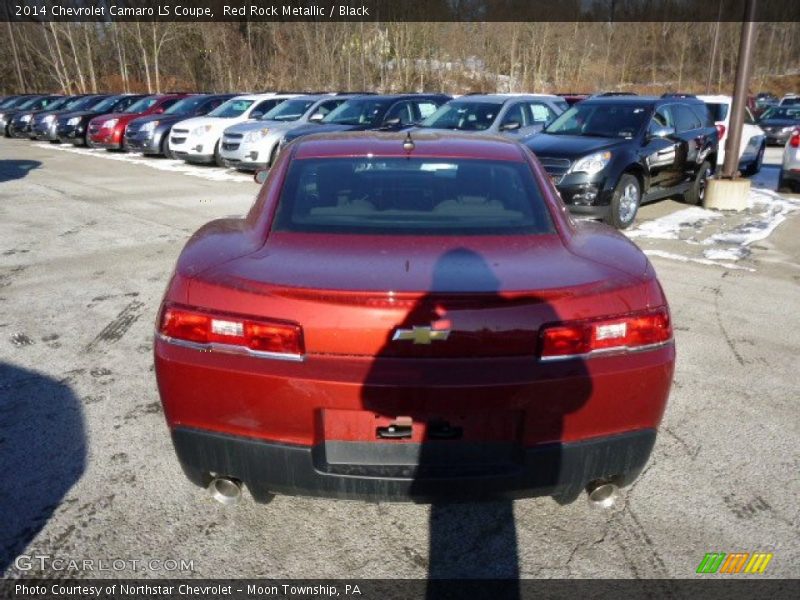 Red Rock Metallic / Black 2014 Chevrolet Camaro LS Coupe