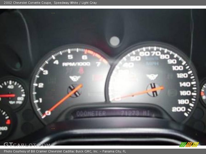 Speedway White / Light Gray 2002 Chevrolet Corvette Coupe