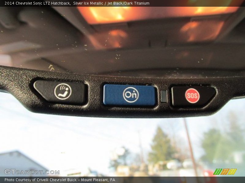 Silver Ice Metallic / Jet Black/Dark Titanium 2014 Chevrolet Sonic LTZ Hatchback