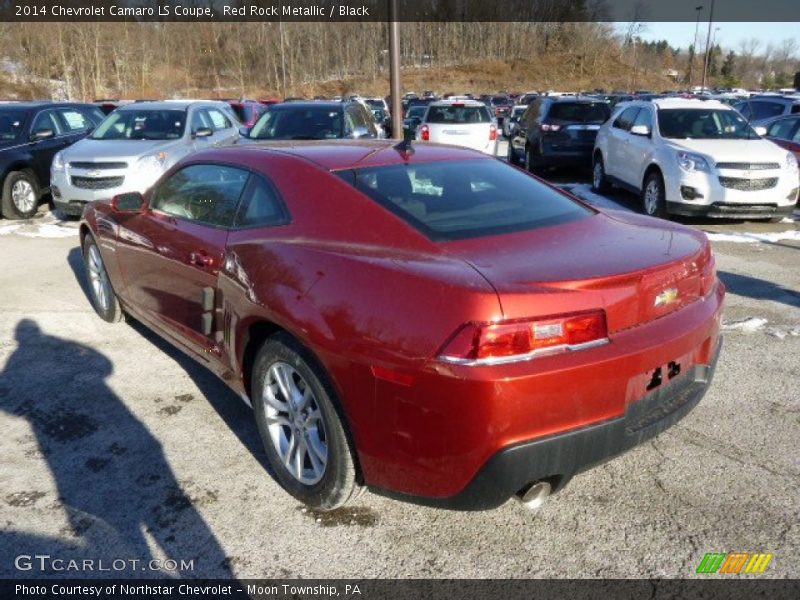 Red Rock Metallic / Black 2014 Chevrolet Camaro LS Coupe