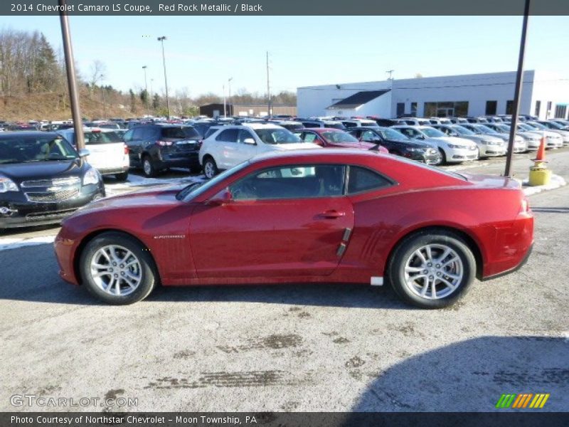 Red Rock Metallic / Black 2014 Chevrolet Camaro LS Coupe
