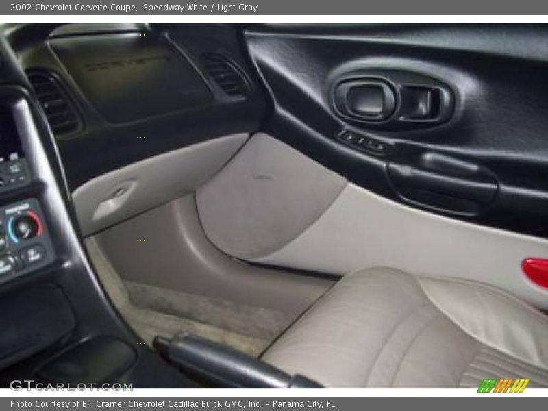 Speedway White / Light Gray 2002 Chevrolet Corvette Coupe