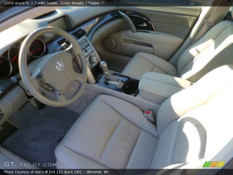 Taupe Interior - 2009 RL 3.7 AWD Sedan 