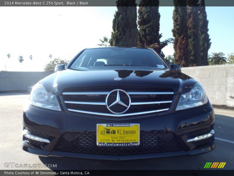 Black / Black 2014 Mercedes-Benz C 250 Sport