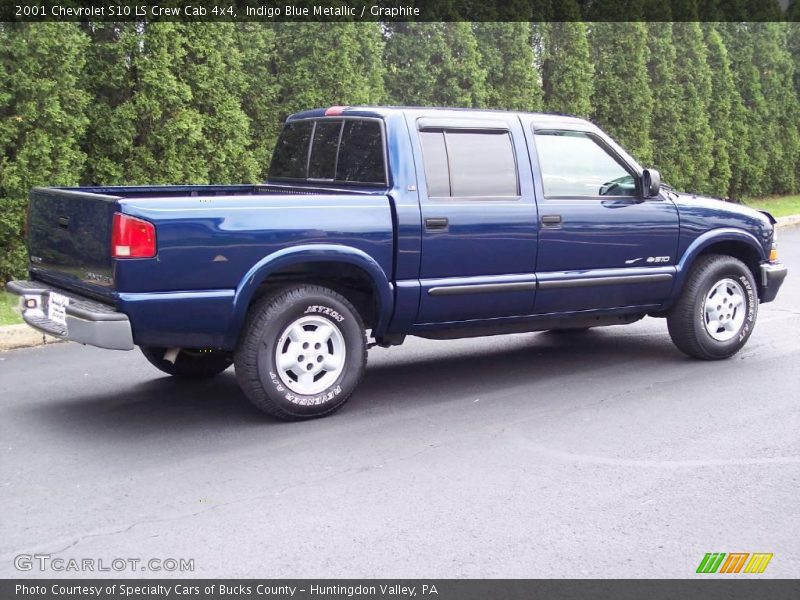 Indigo Blue Metallic / Graphite 2001 Chevrolet S10 LS Crew Cab 4x4