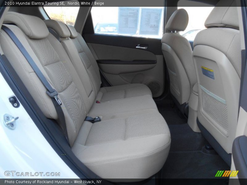 Nordic White / Beige 2010 Hyundai Elantra Touring SE