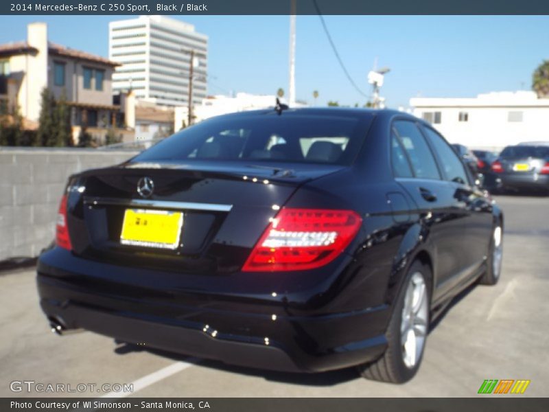 Black / Black 2014 Mercedes-Benz C 250 Sport