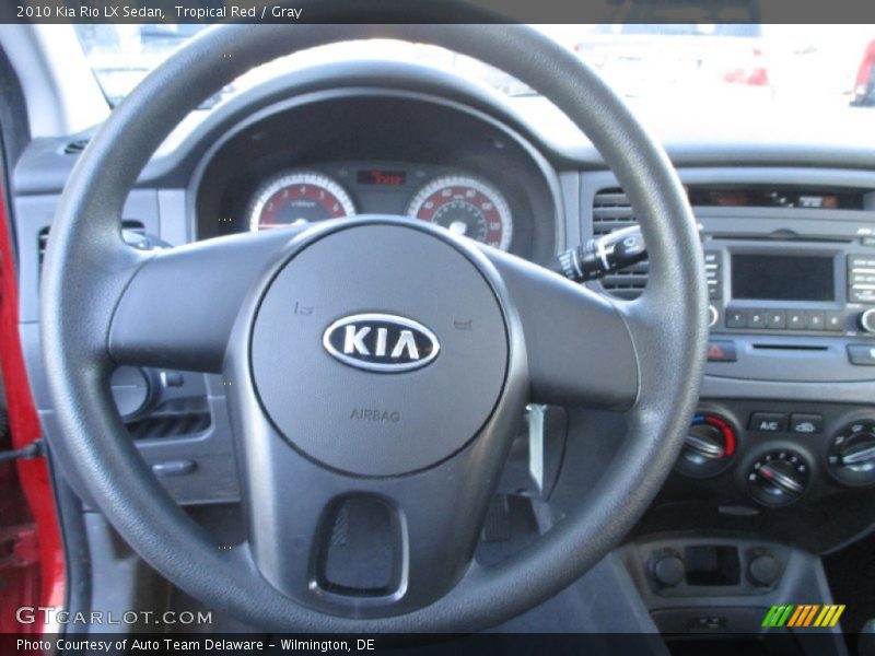 Tropical Red / Gray 2010 Kia Rio LX Sedan