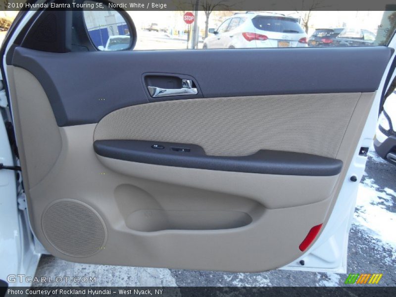 Nordic White / Beige 2010 Hyundai Elantra Touring SE