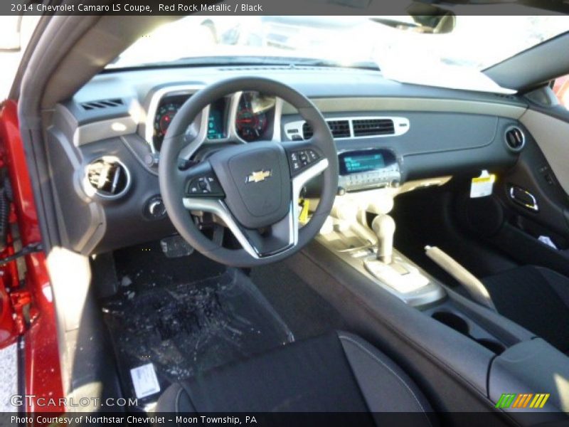 Red Rock Metallic / Black 2014 Chevrolet Camaro LS Coupe