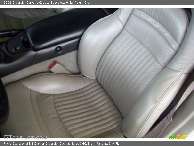 Speedway White / Light Gray 2002 Chevrolet Corvette Coupe
