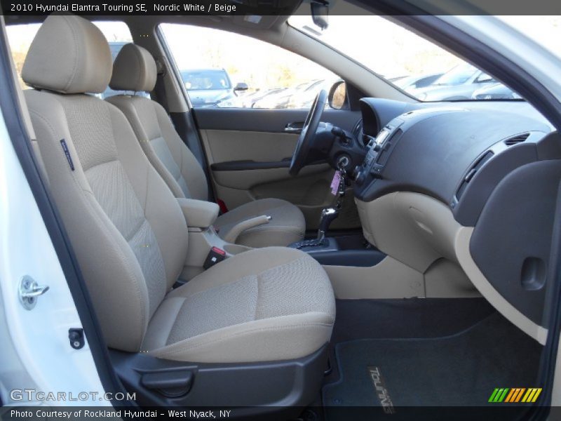 Nordic White / Beige 2010 Hyundai Elantra Touring SE