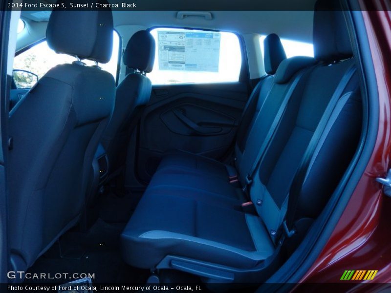 Sunset / Charcoal Black 2014 Ford Escape S