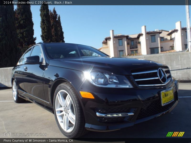 Black / Black 2014 Mercedes-Benz C 250 Sport