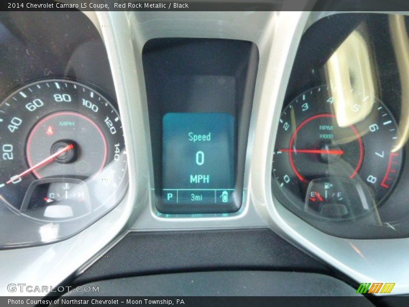 Red Rock Metallic / Black 2014 Chevrolet Camaro LS Coupe