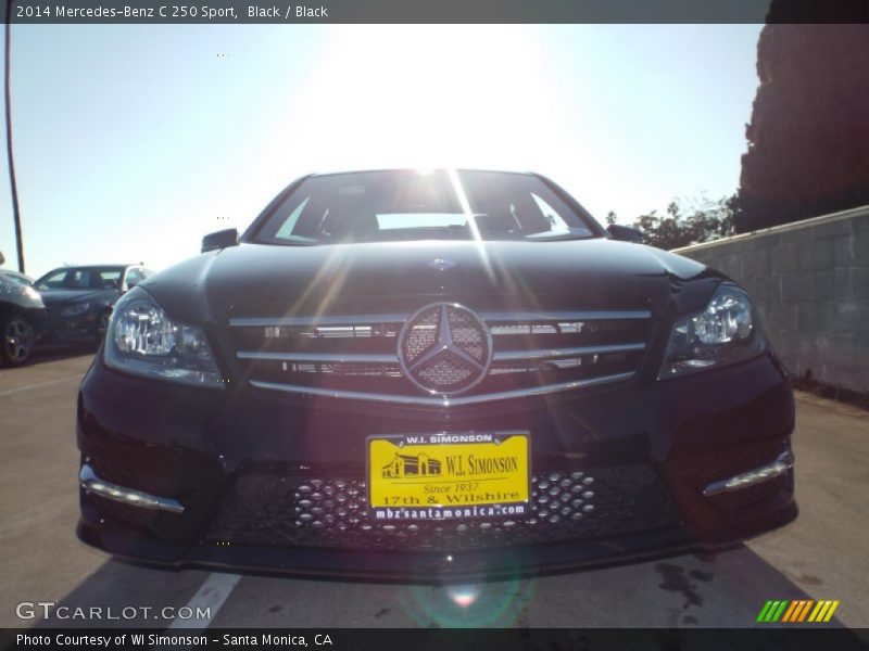 Black / Black 2014 Mercedes-Benz C 250 Sport