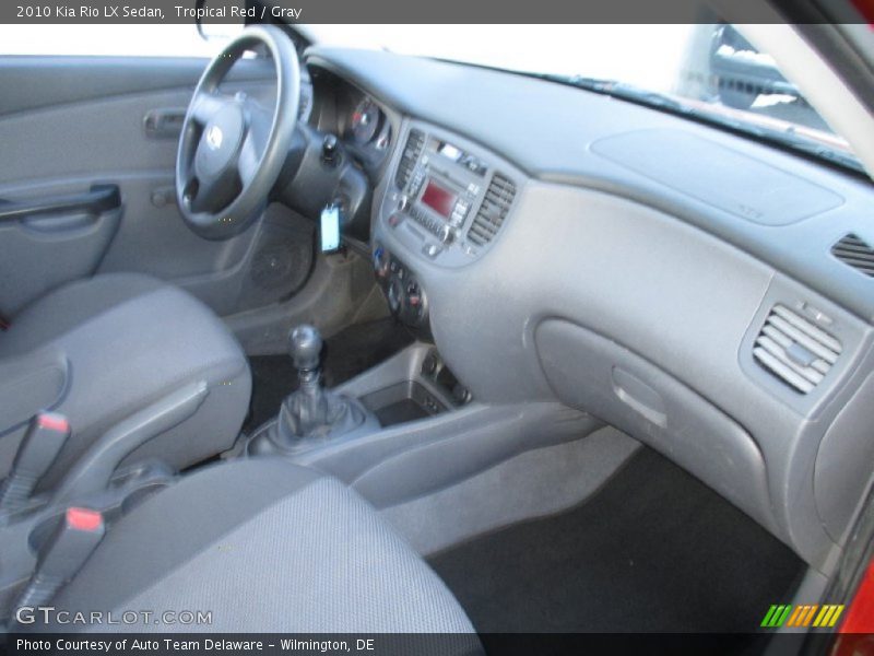 Tropical Red / Gray 2010 Kia Rio LX Sedan